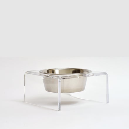 Pet Supplies : SCENEREAL Single Raised Dog Bowl Stand, Stainless