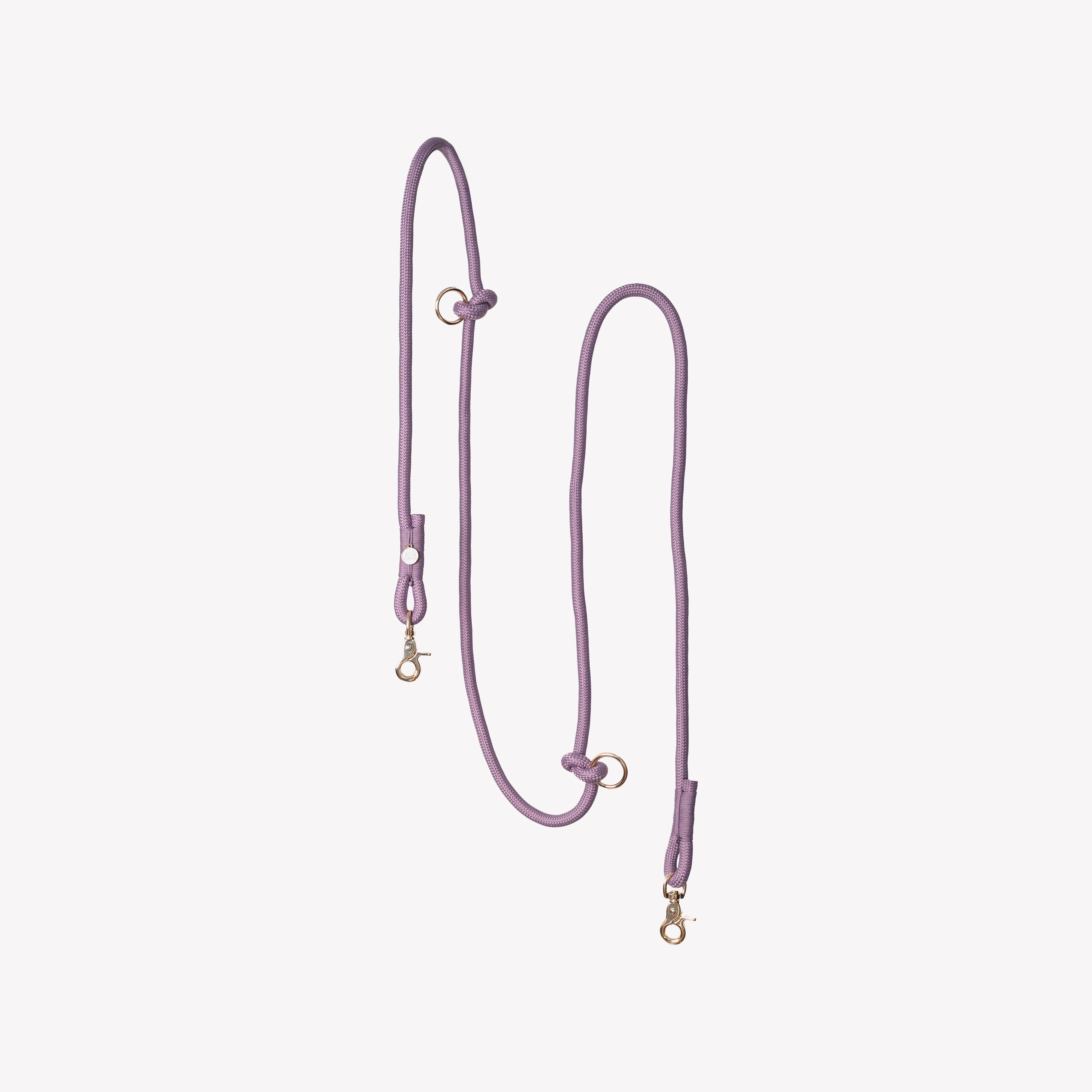 Hands Free Braided Dog Leash | Lilac | 8ft Long