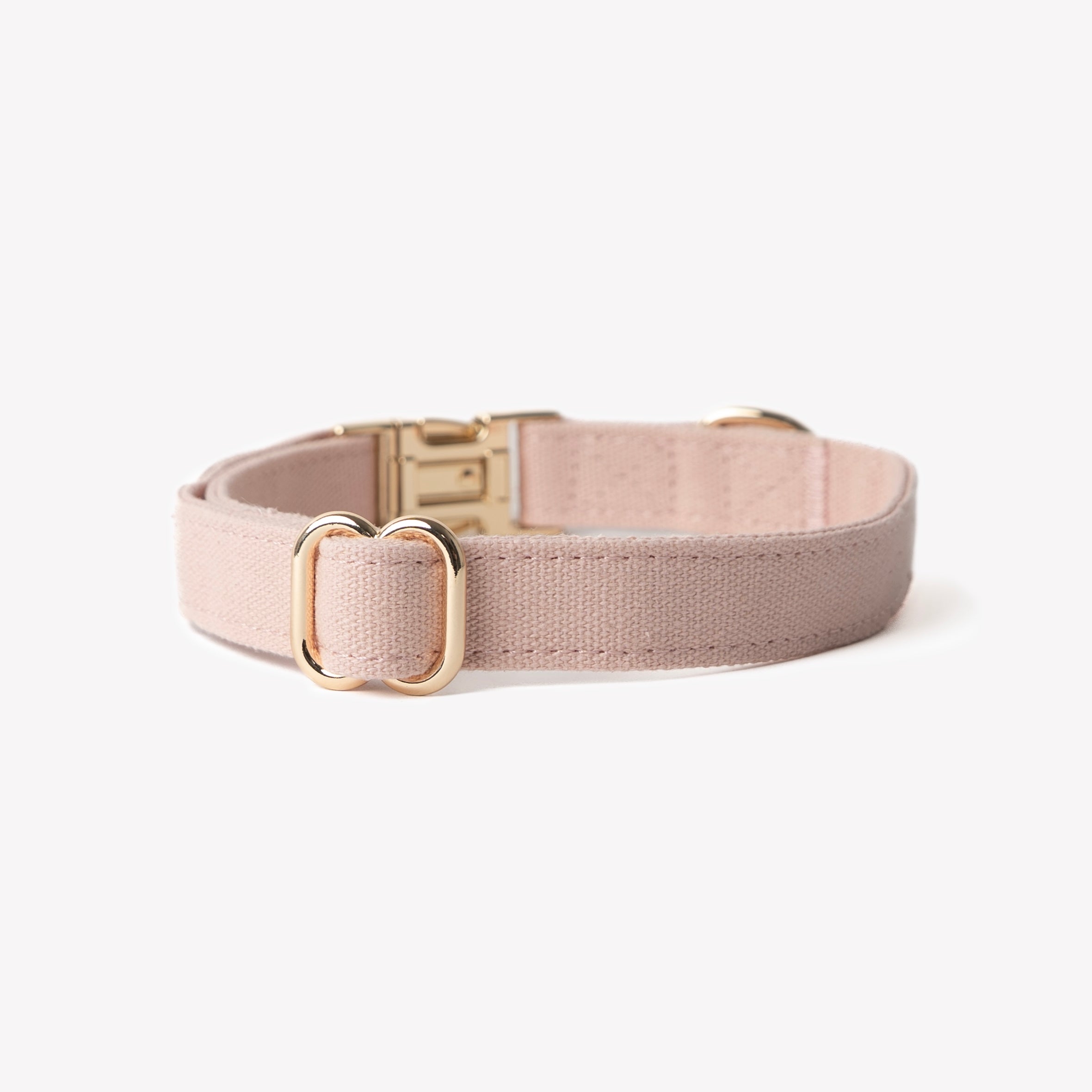 Soft Cotton Canvas Dog Collar | Powder Rose