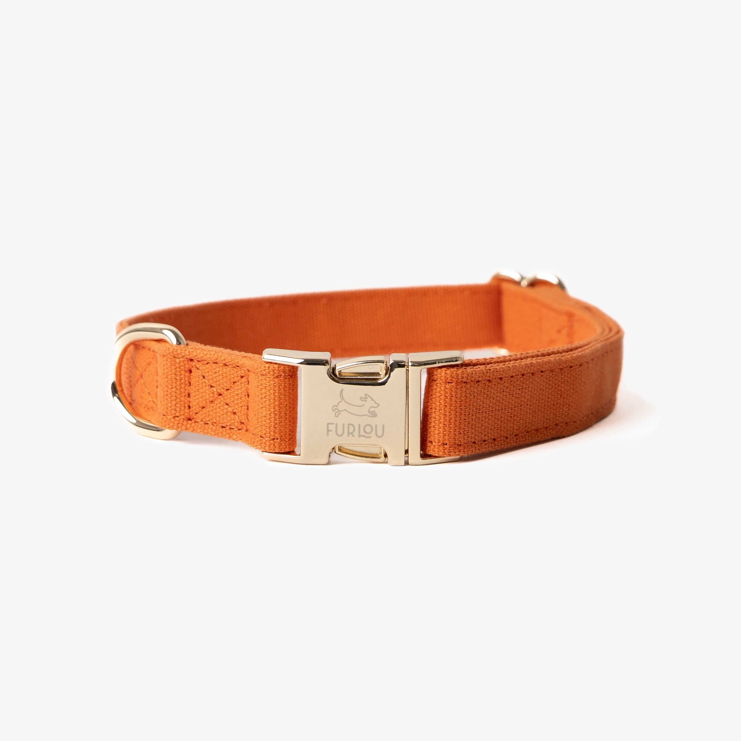 Soft Canvas Dog Collar | Luxury Terracotta Color