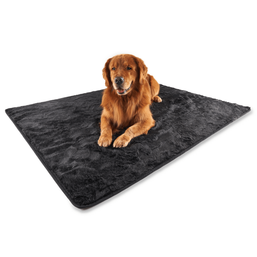 PupProtector Summer Short Fur Waterproof Throw Blanket - Midnight Black