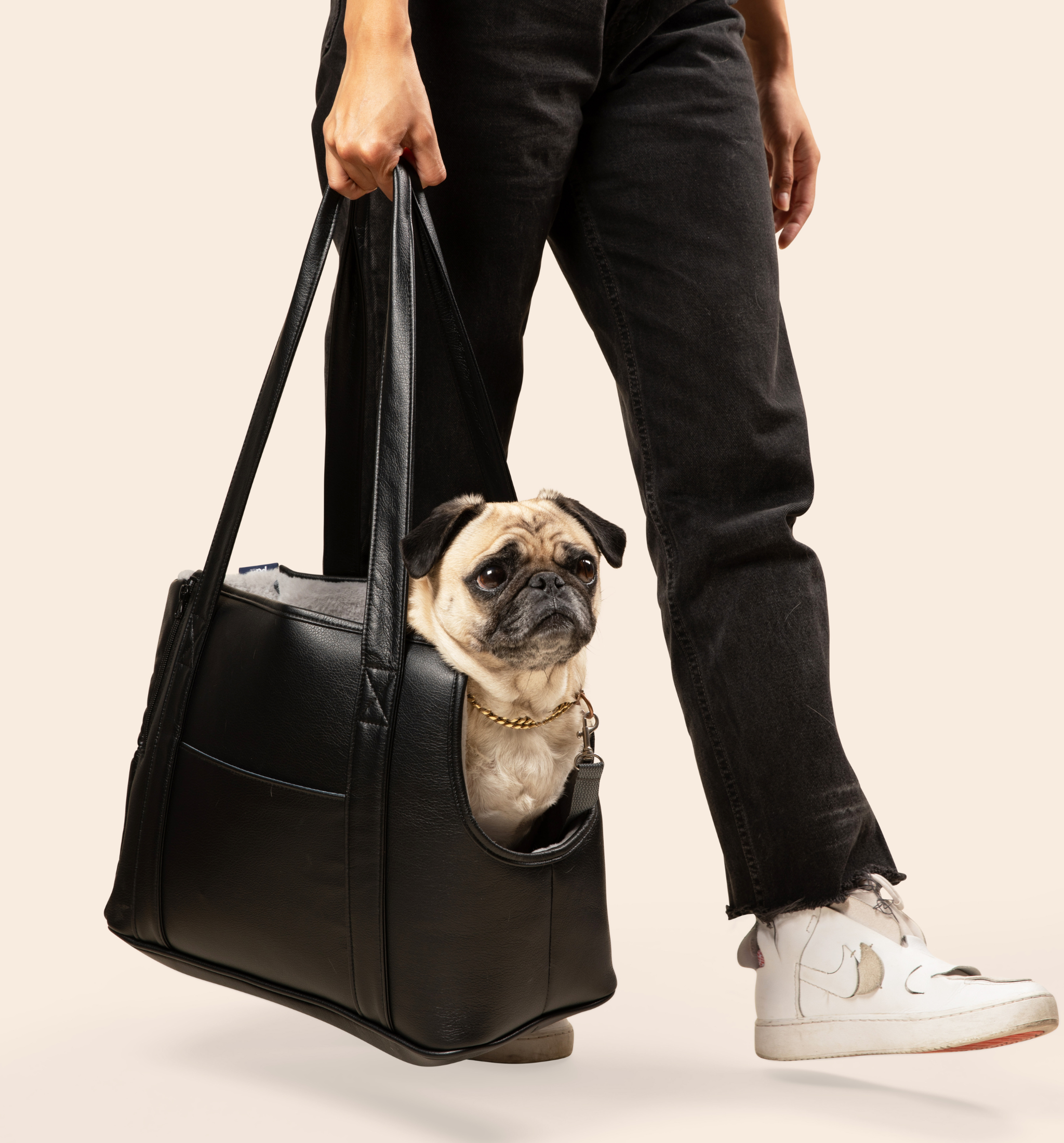 PupTote Faux Leather Small Dog Carrier Bag