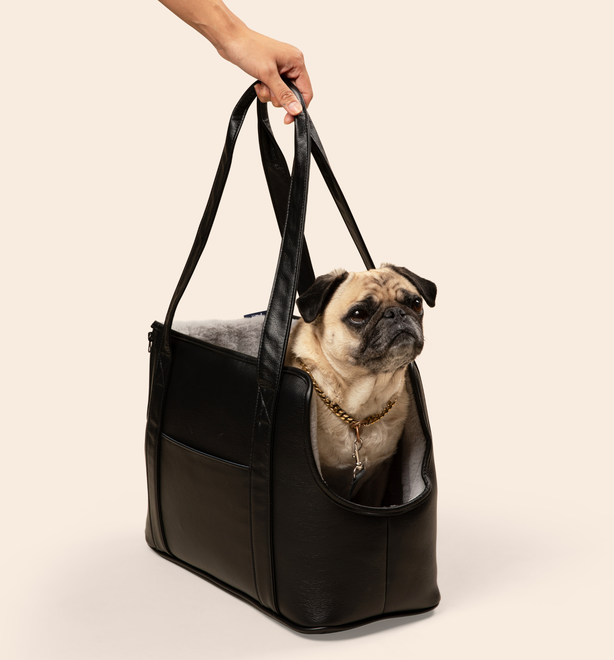 PupTote Faux Leather Small Dog Carrier Bag