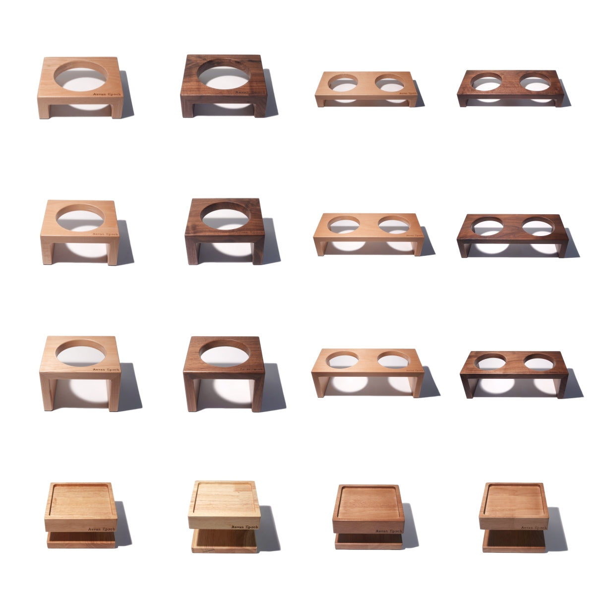 Aevan Epoch | Solid Wood Pet Bowl Stands