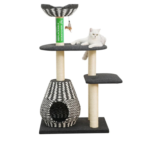 Miacara | Torre Cat Scratching Post | Modern Cat Scratcher