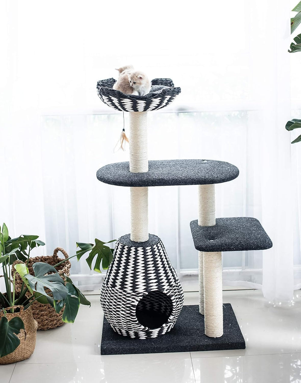 Miacara | Torre Cat Scratching Post | Modern Cat Scratcher