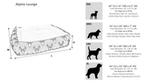 Bowsers alpine dog bed sizing chart