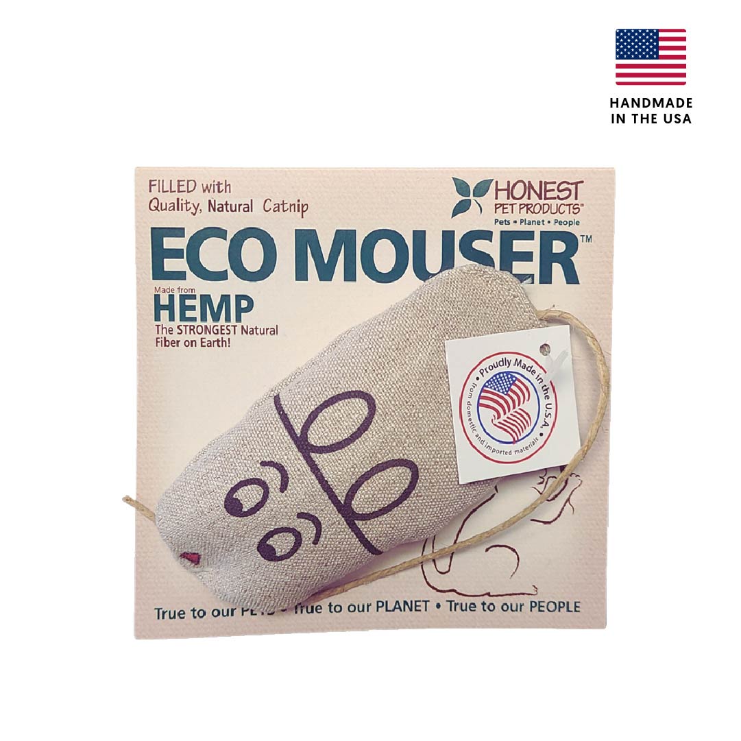 Natural Hemp Mouse Cat Toy | Non-Toxic | Eco-Mouser