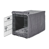 Dog crate cover and luxury crate mat