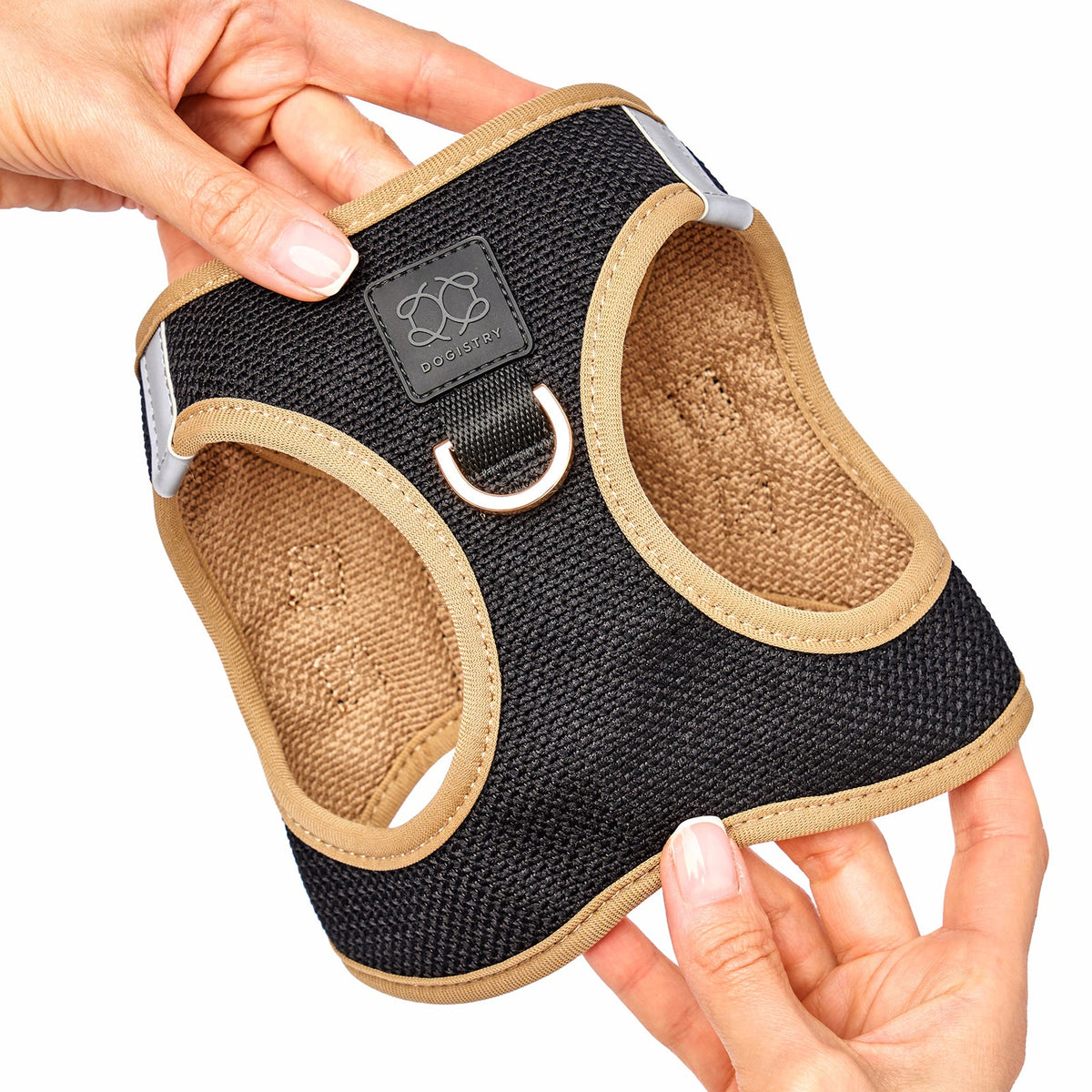 Close-up of the Crosby harness front D-ring