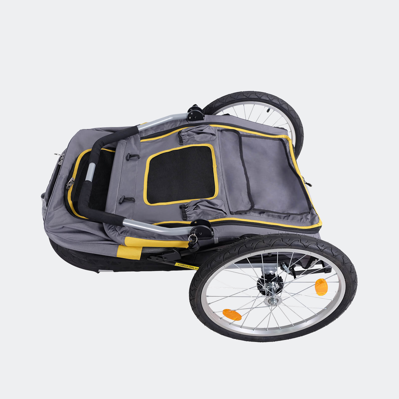 The Hercules Heavy-Duty Pro Pet Stroller Bike Trailer, 3-Wheel Extra-Large Dog Stroller