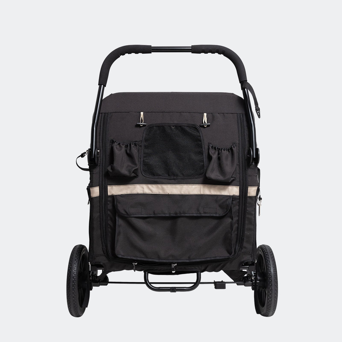 Back of the Grand Cruiser dog stroller with storage pockets