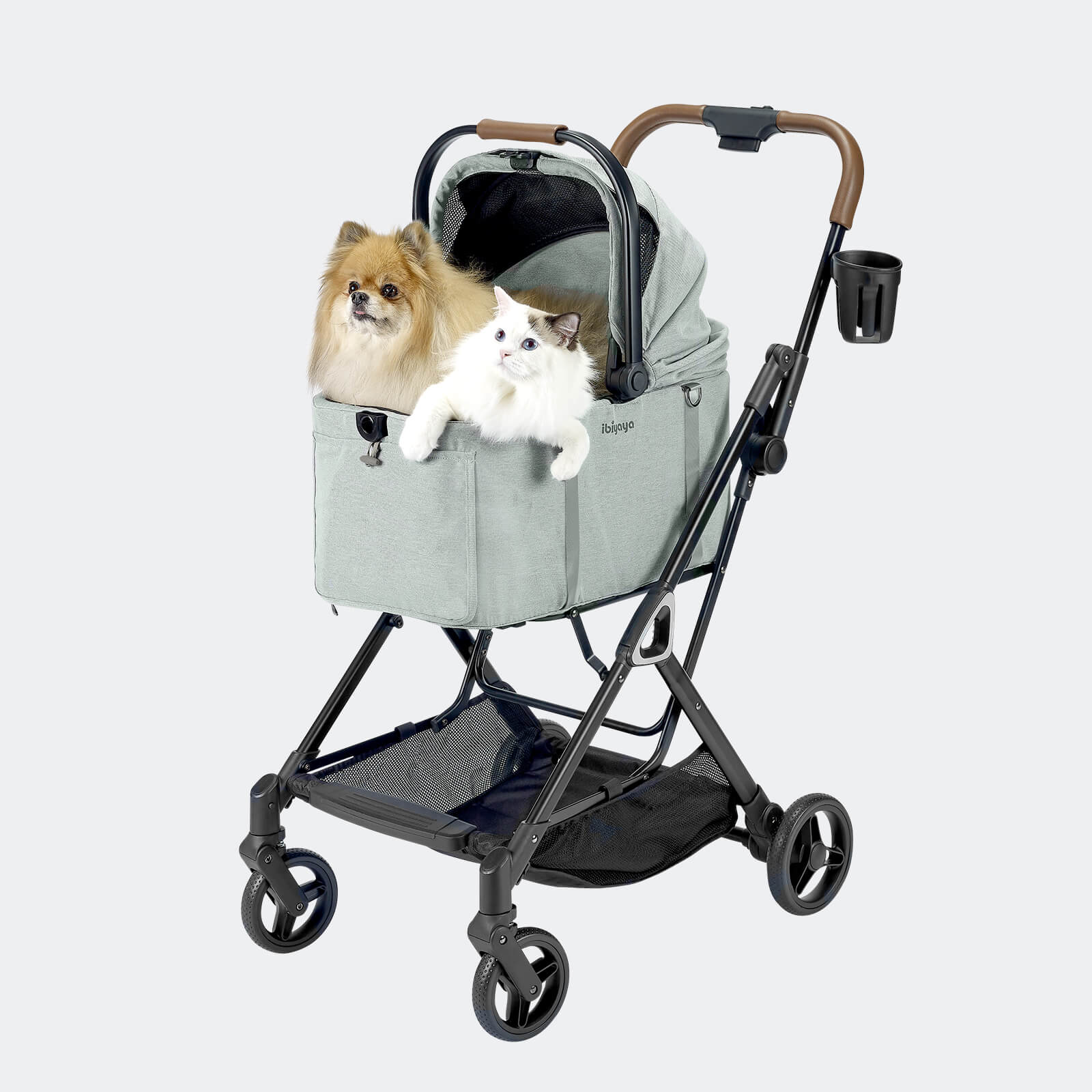 Lightweight Aluminum Stroller With Detachable Pet Carrier | Tinker