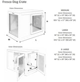 Bowsers Wood Dog Crate Furniture Fresco XL