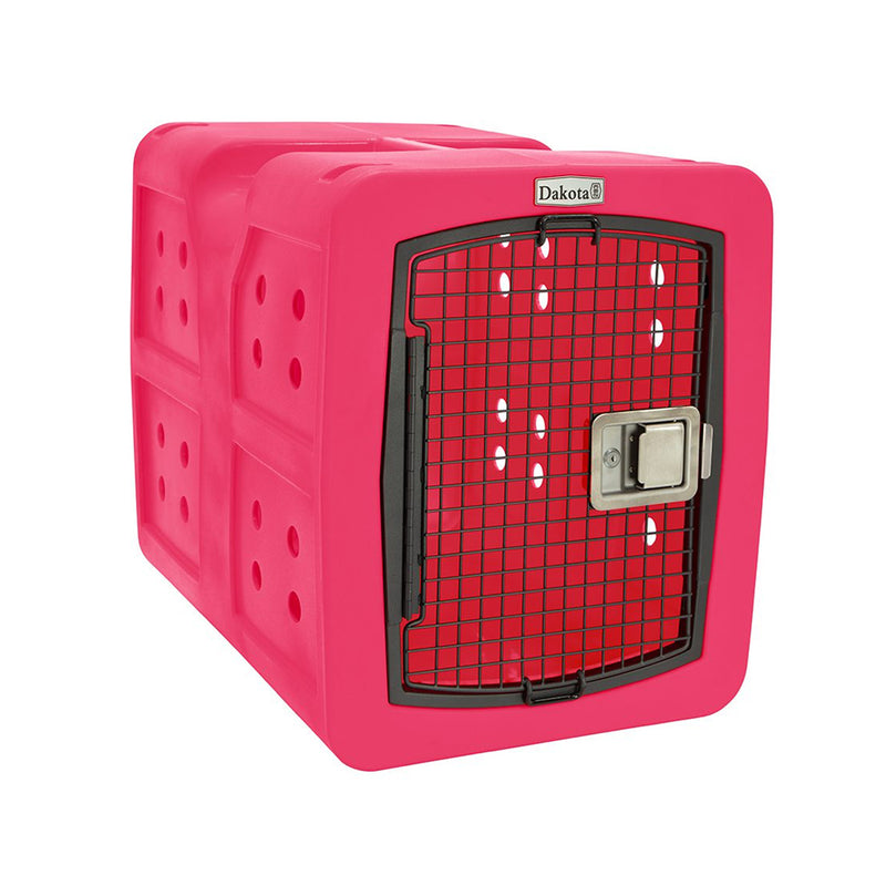 Dakota dog kennel for medium size dogs in pink color