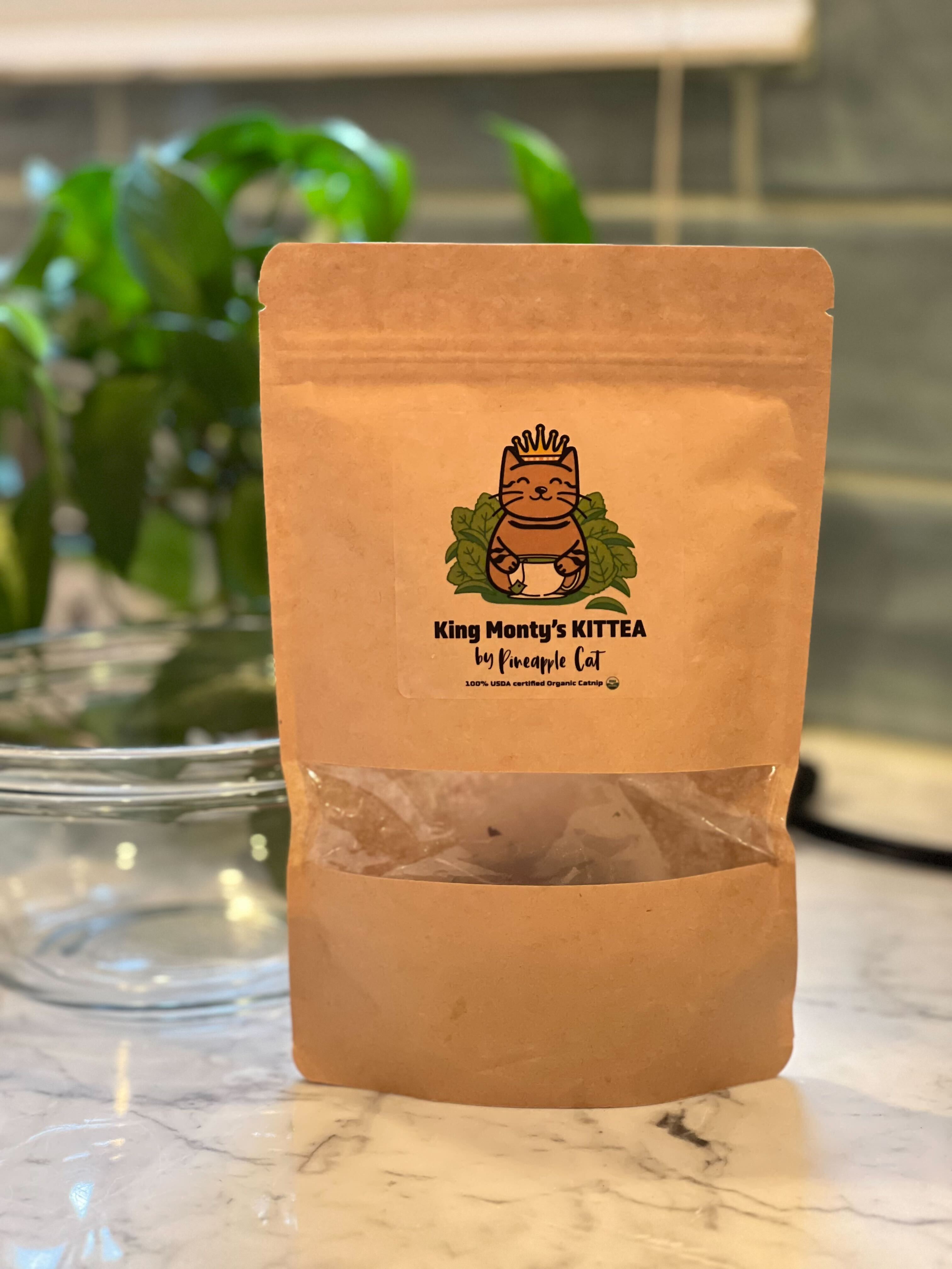 Organic Catnip King Monty’s Kit-tea