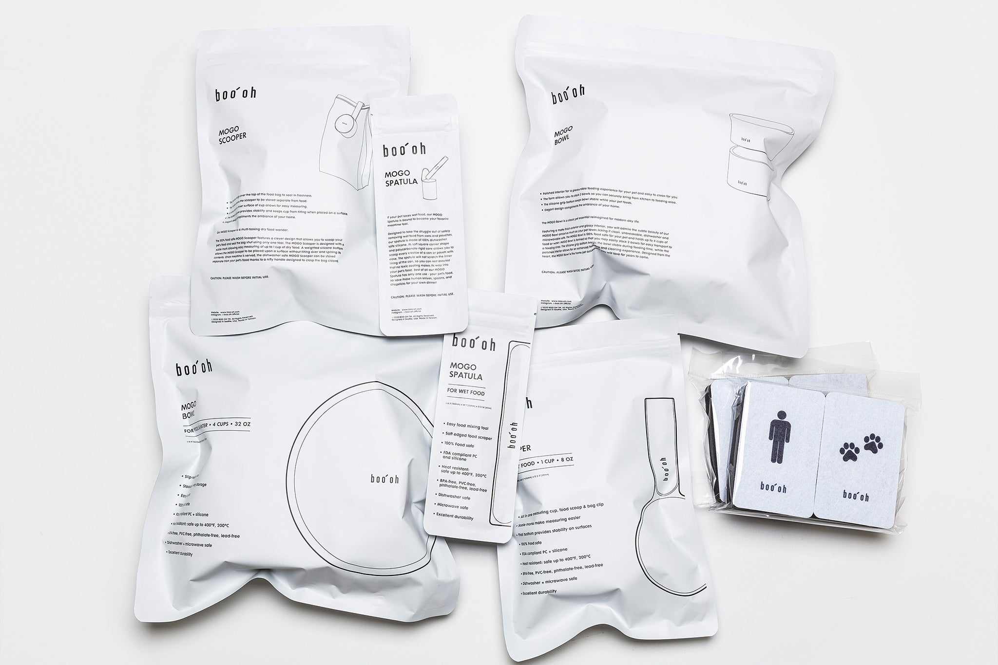 MOGO Minimalist Feeding Kit | Designer Dog Bowls & Tray Set