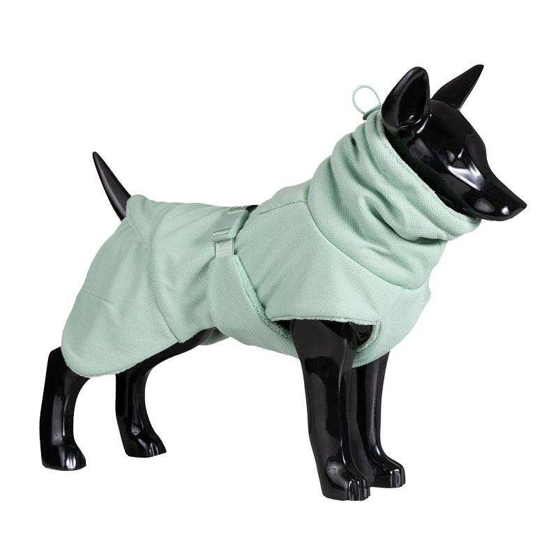 Saige color dog bath robe by Paikka is quick drying
