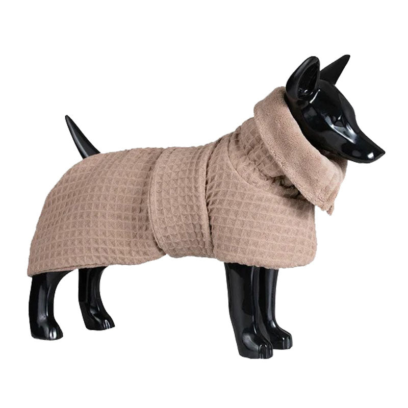 Paikka dog bath robe taupe