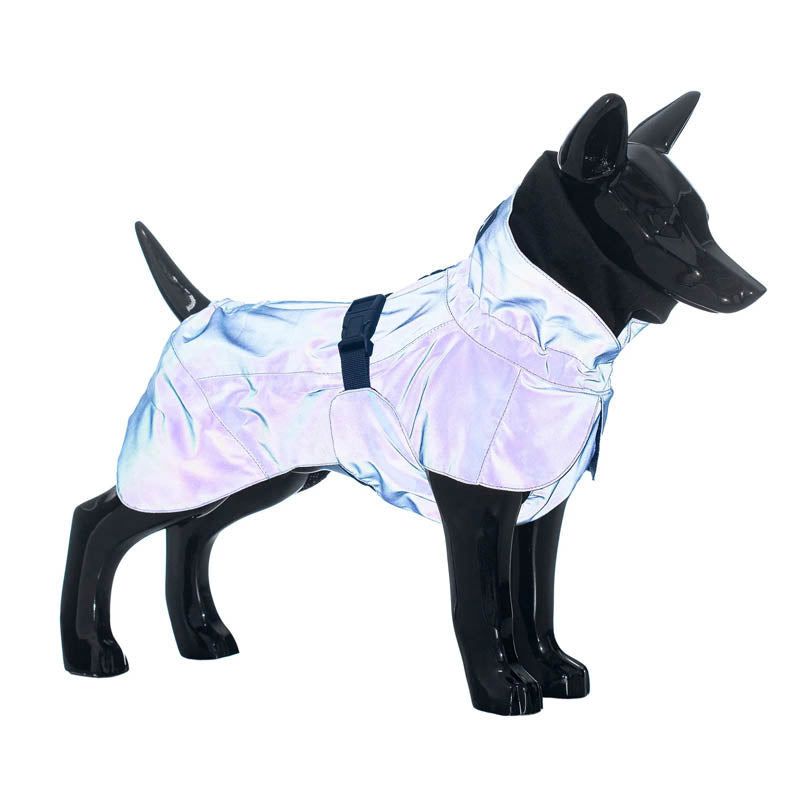 Paikka Dog Visibility Raincoat Lite Petrol Dye