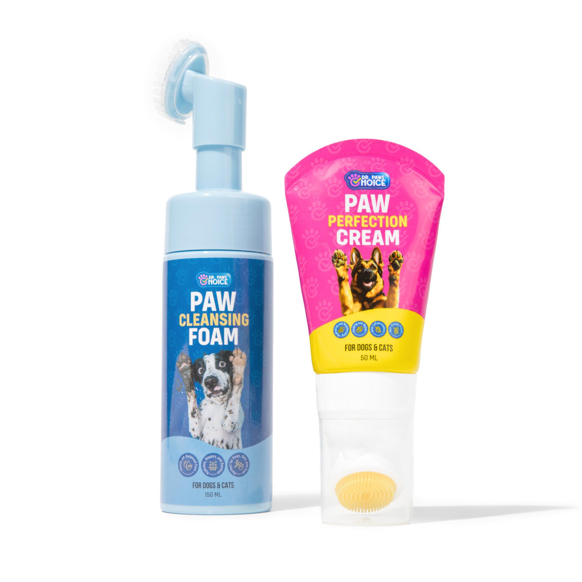 Paw Cleansing Foam + Paw Perfection Cream For Dogs