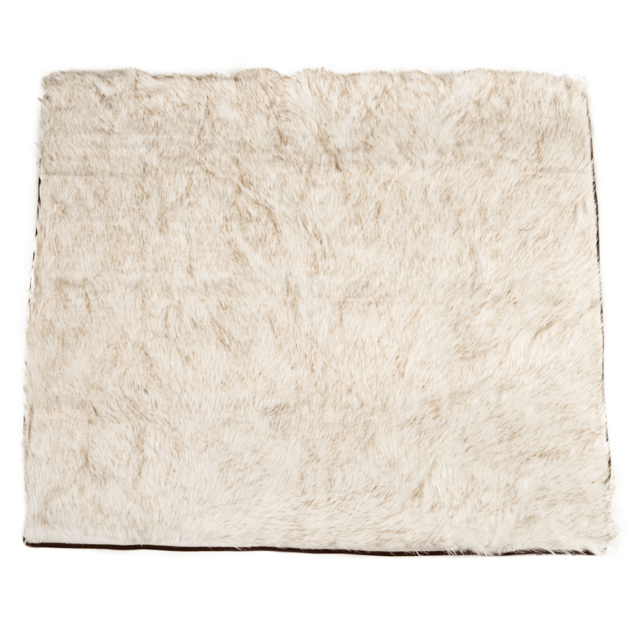 PupProtector waterproof dog blanket in white with brown accents, photo 13
