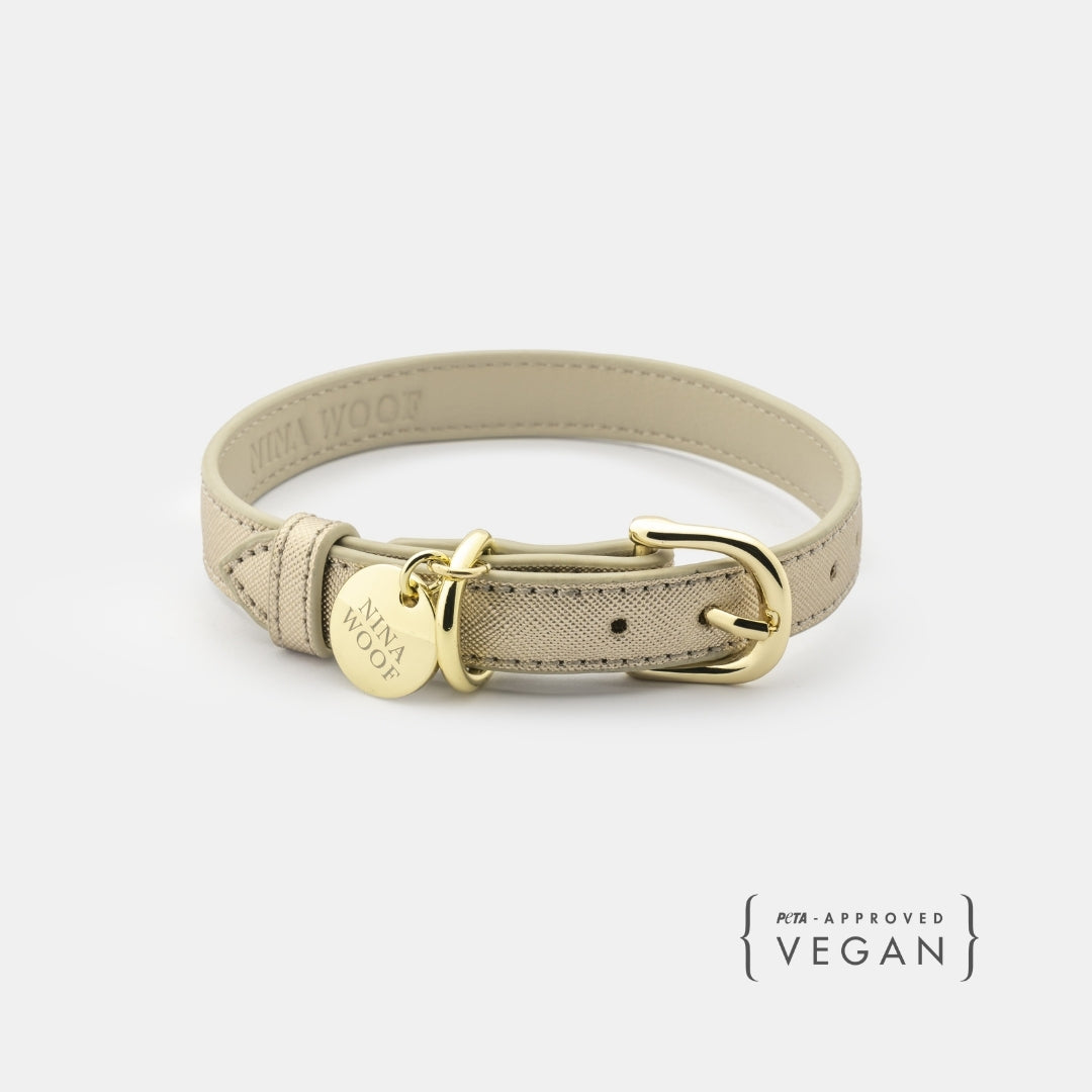 Dog Collar - Vegan Leather - Cute