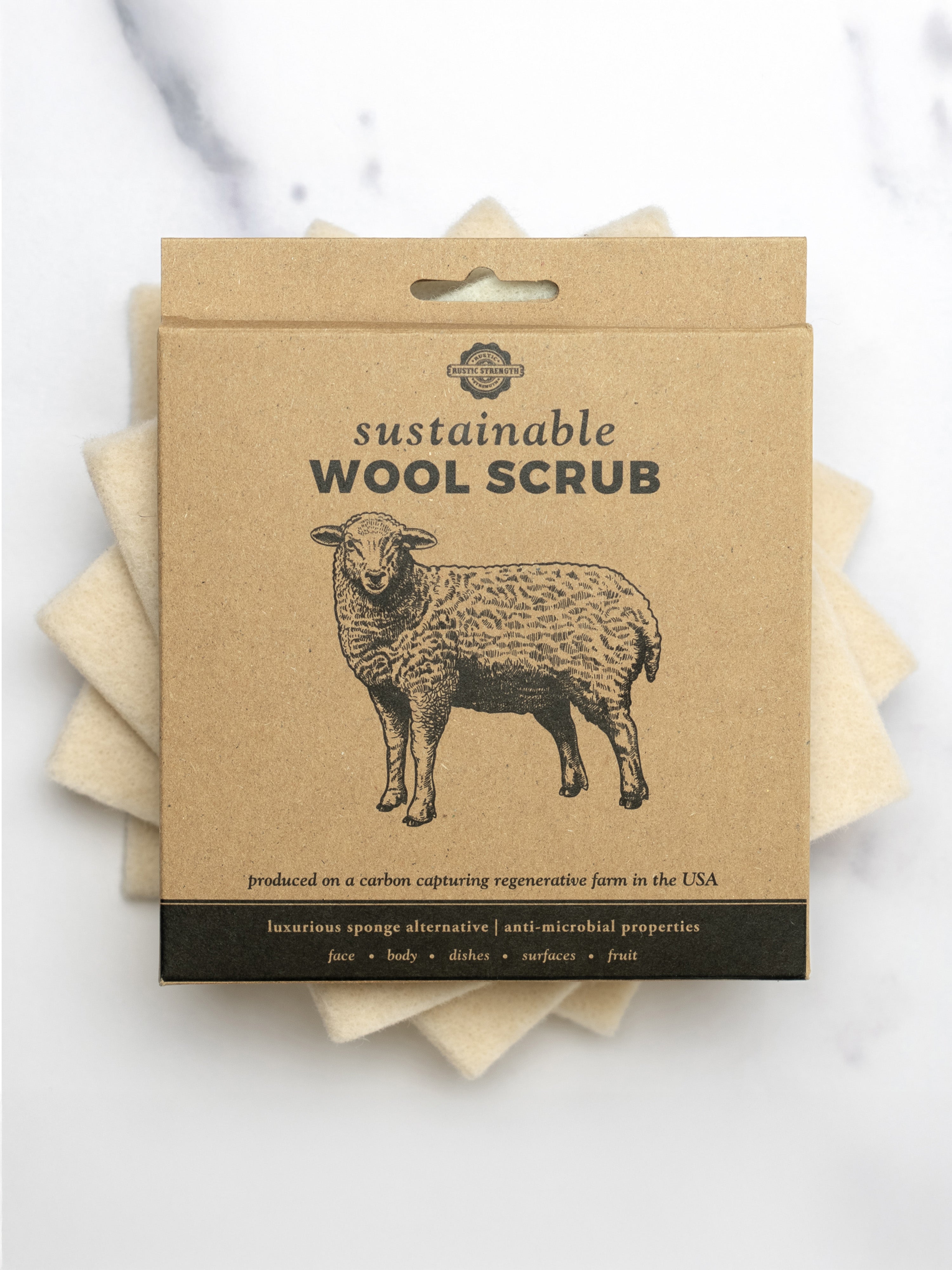 Sustainable Wool Scrub