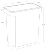 Dog food container sizing for XL size storage unit