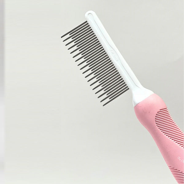 Pink cat comb detangles for knots