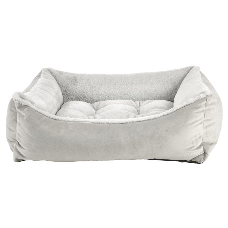 Bowsers Scoop Dog Bed With Soft Faux Fur Cover