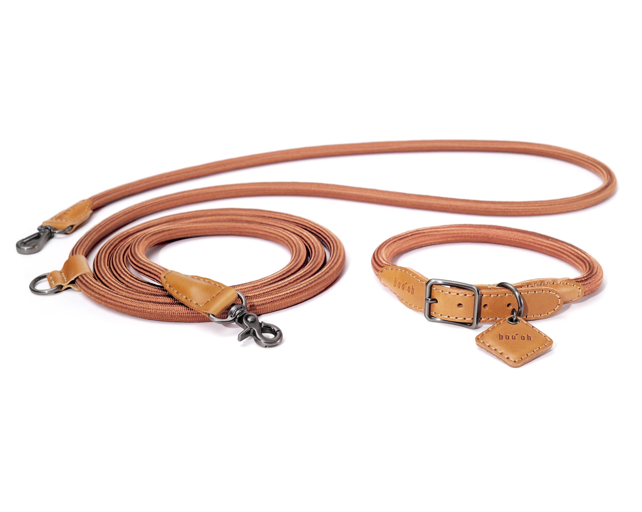 Hands-Free Ray Collar + Leash Set For Dogs | Brown