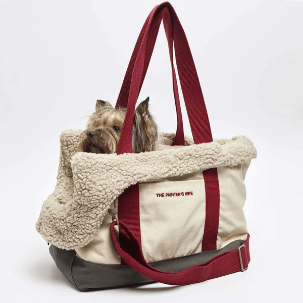 Stylish Cotton Canvas Dog Carrier Tote For Dogs & Puppies