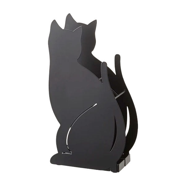 Steel umbrella stand in cat shape