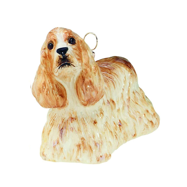 Cocker Spaniel Christmas Tree Ornament Joy To The World