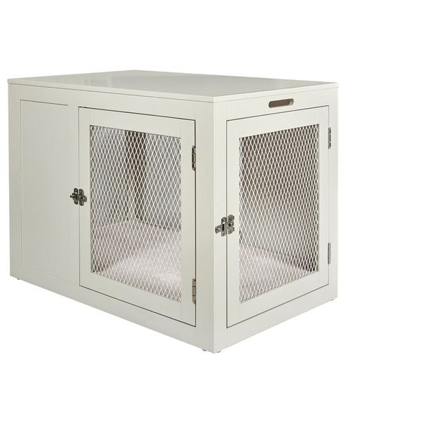 Stylish wooden large dog crate furniture for design lovers from Bowsers.