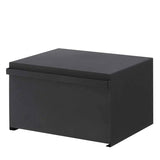 Bread box and dog food container in black color