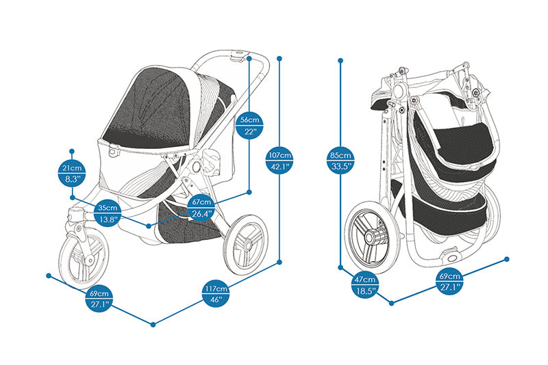 Ibiyaya dog stroller the beast jogger