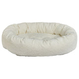 High quality dog bed for extra large size dogs with boucle and chenille upholstery