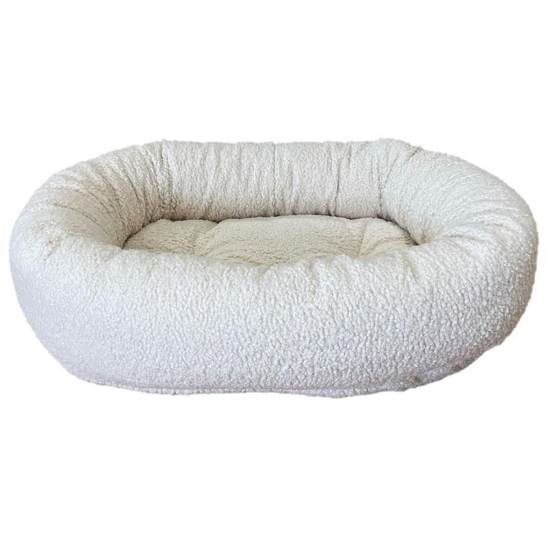 Bowsers Faux Fur Plush Calming Donut Dog Bed Wunderpets