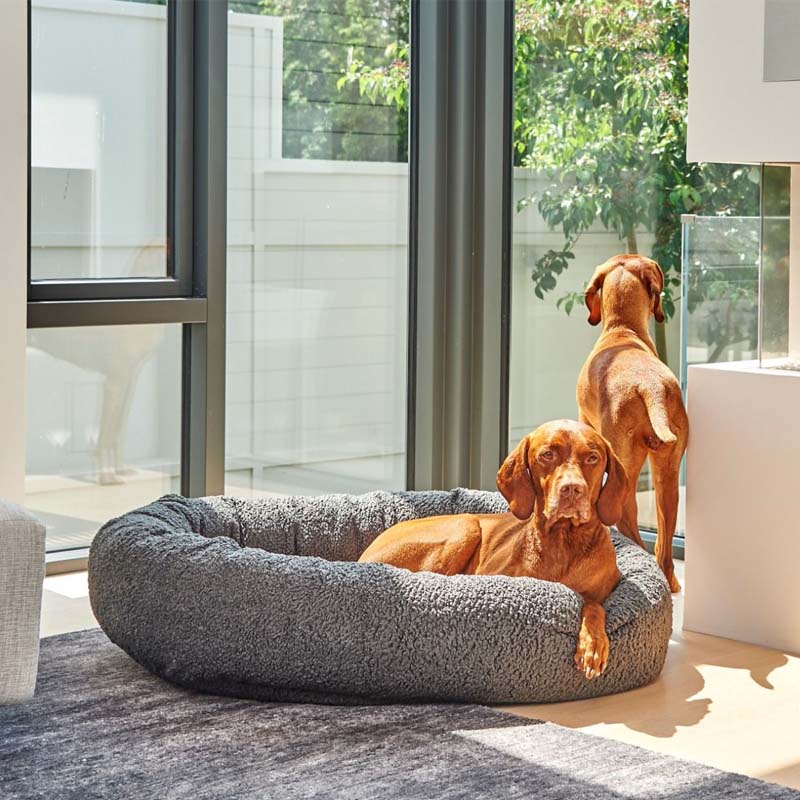 Bowsers Donut Bed In Luxury Faux Fur