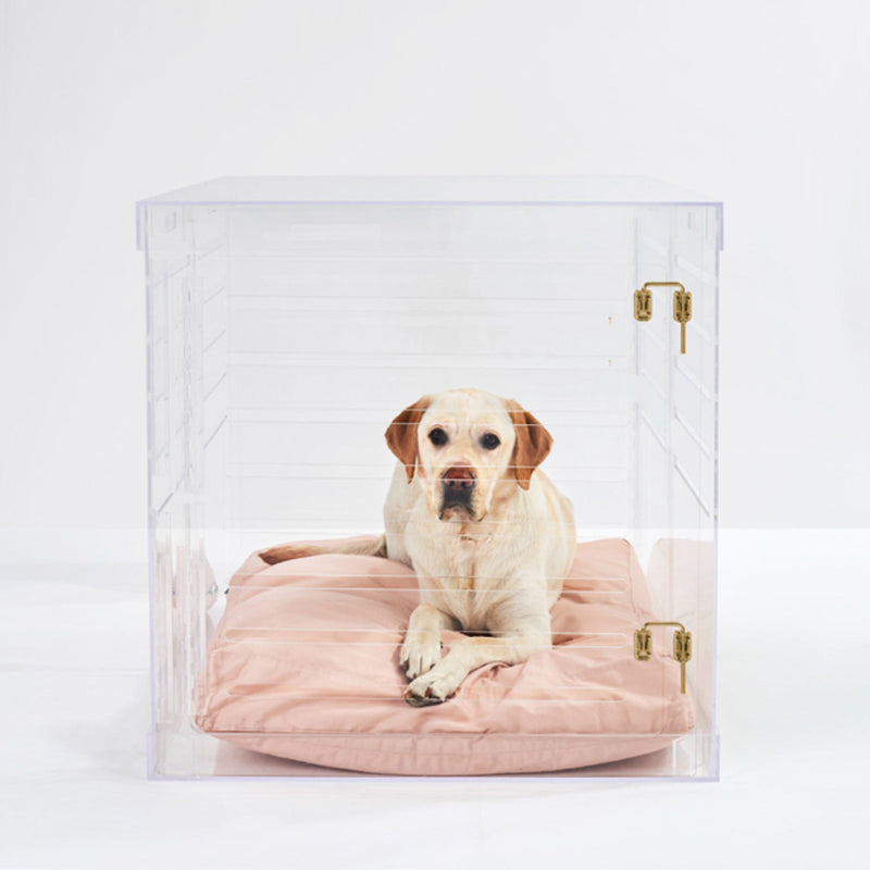 Acrylic Large Size Dog Crate Furniture