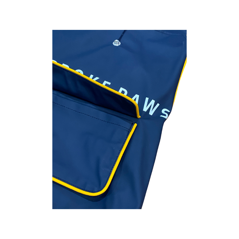 Navy blue dog rainjacket