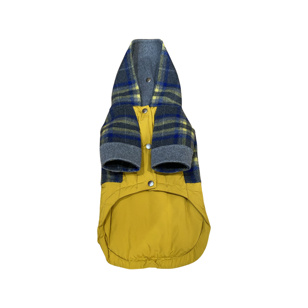 Erin Double Face, Down Puffer Dog Hoodie For Winter