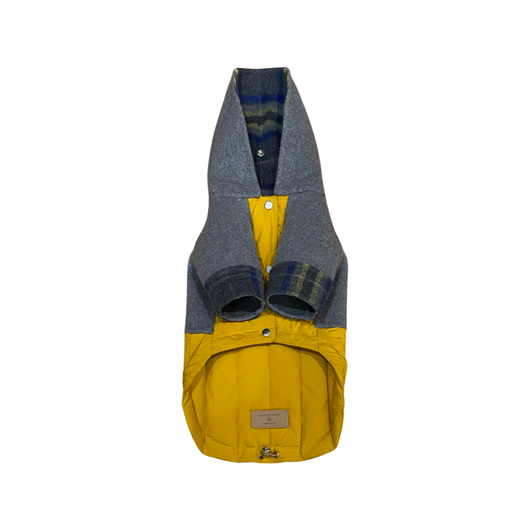 Erin Double Face, Down Puffer Dog Hoodie For Winter