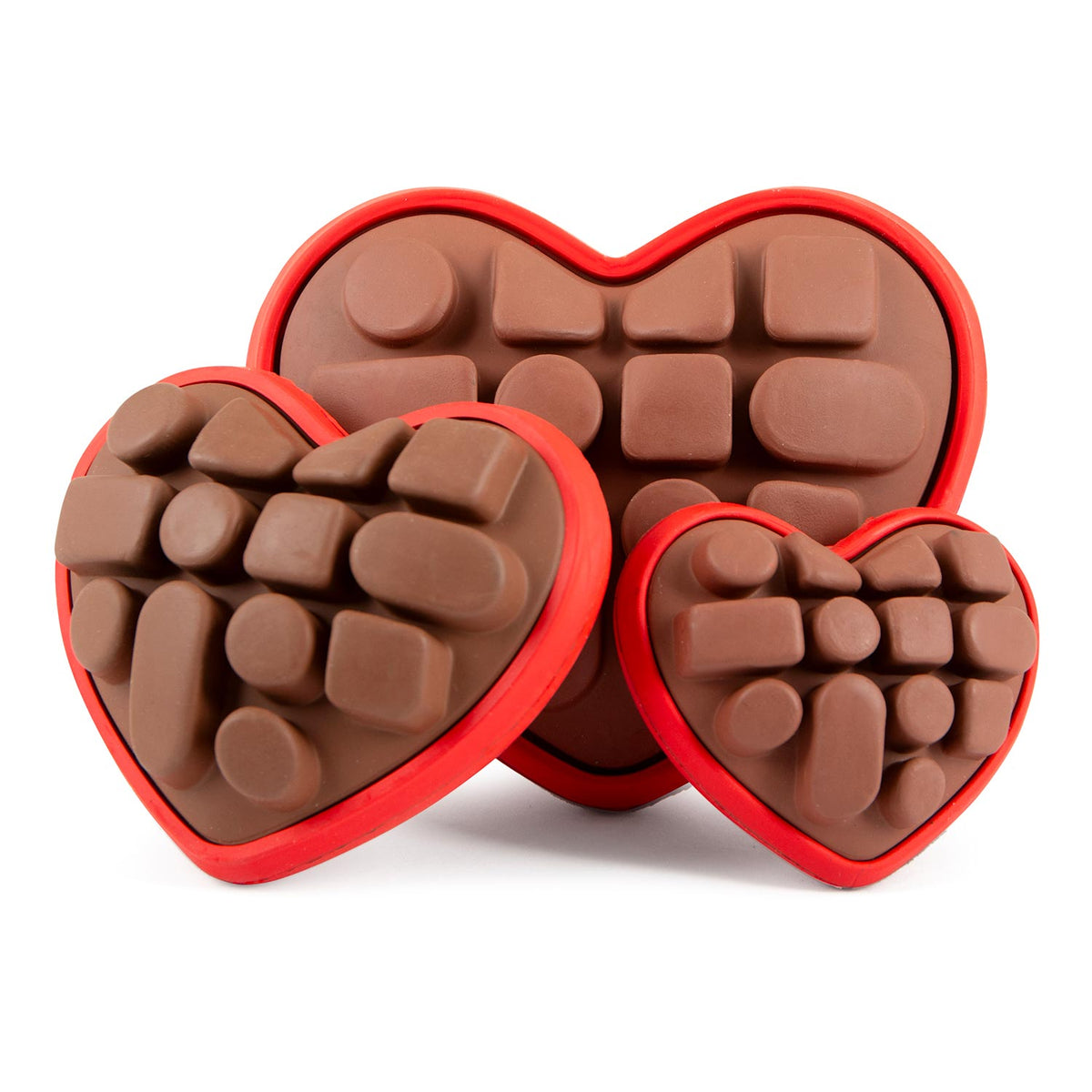 Natural Rubber Box of Chocolates Dog Chew Toy for Medium-Chewers