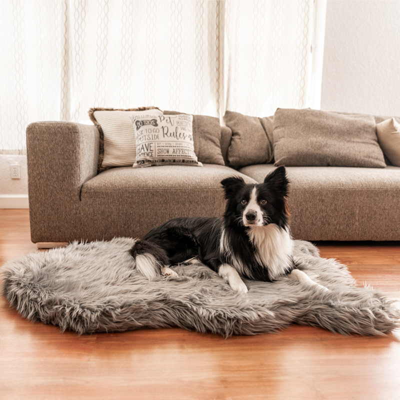 PupRug Faux Fur Orthopedic Dog Bed