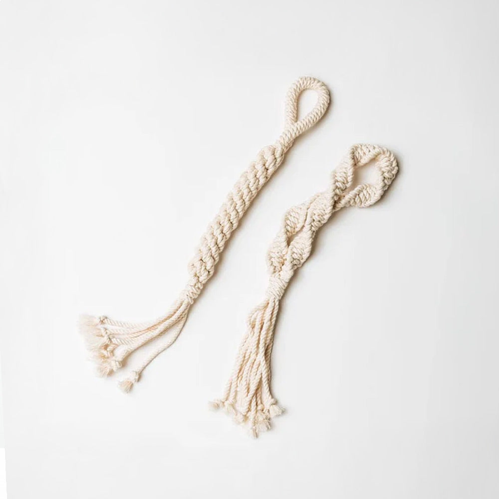 Macrame Rope Dog Toys: 2-Pack