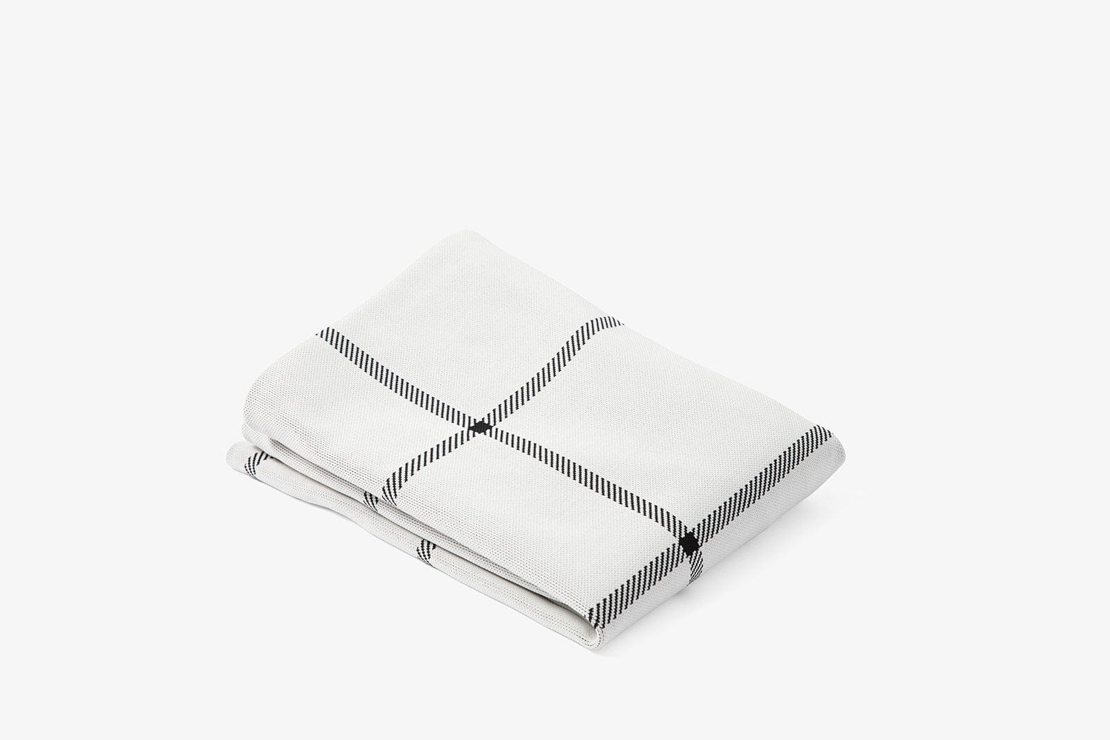 White Plaid | Dog Bed With Removable Cover