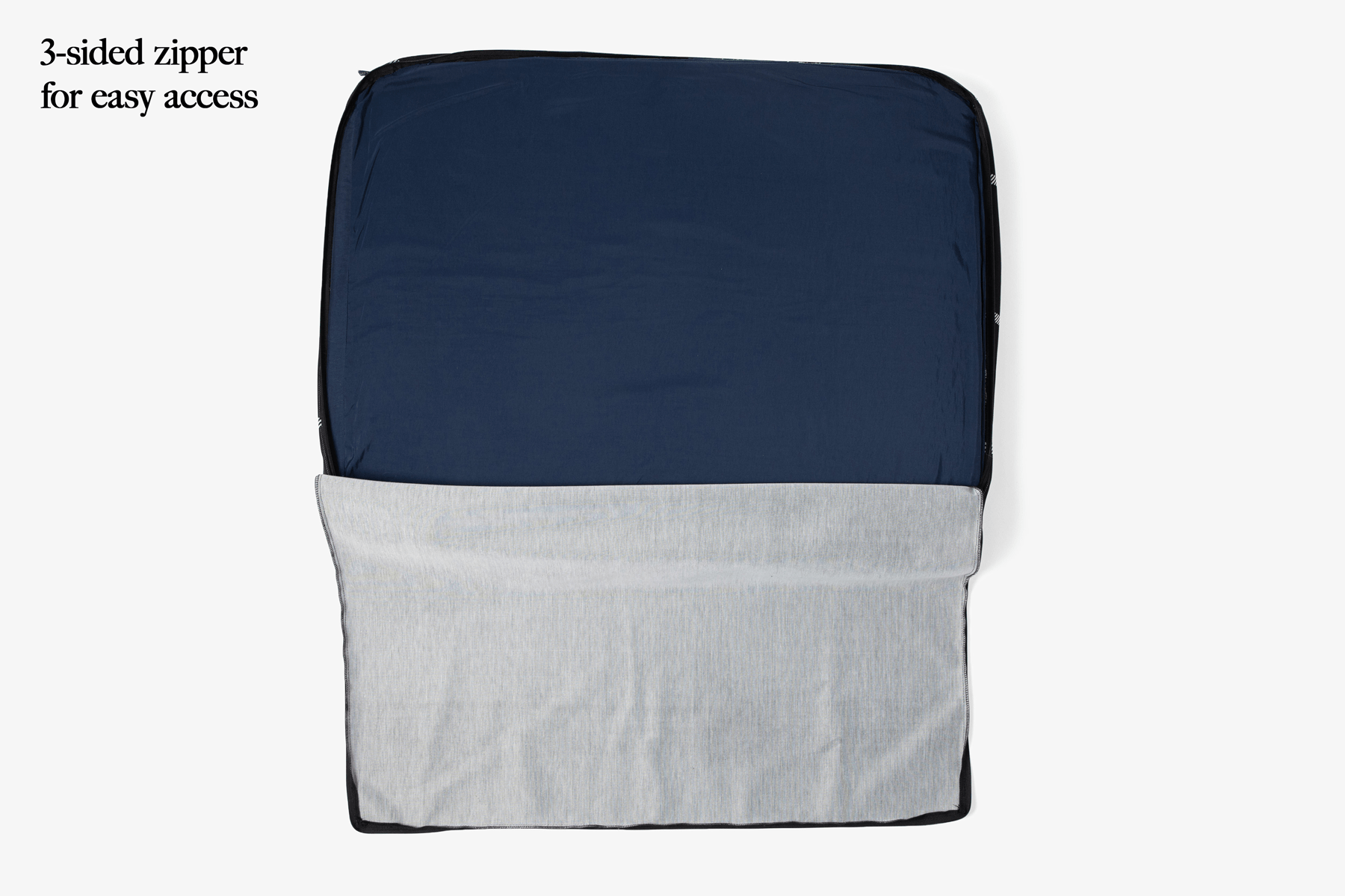 White Plaid | Dog Bed With Removable Cover